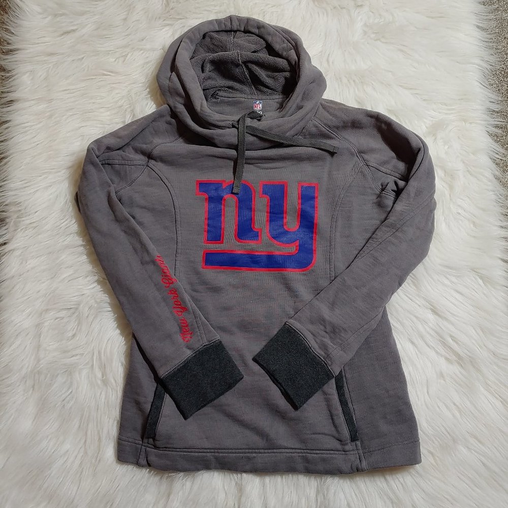NFL Gray Pullover Hoodie with Blue & Red NY Logo